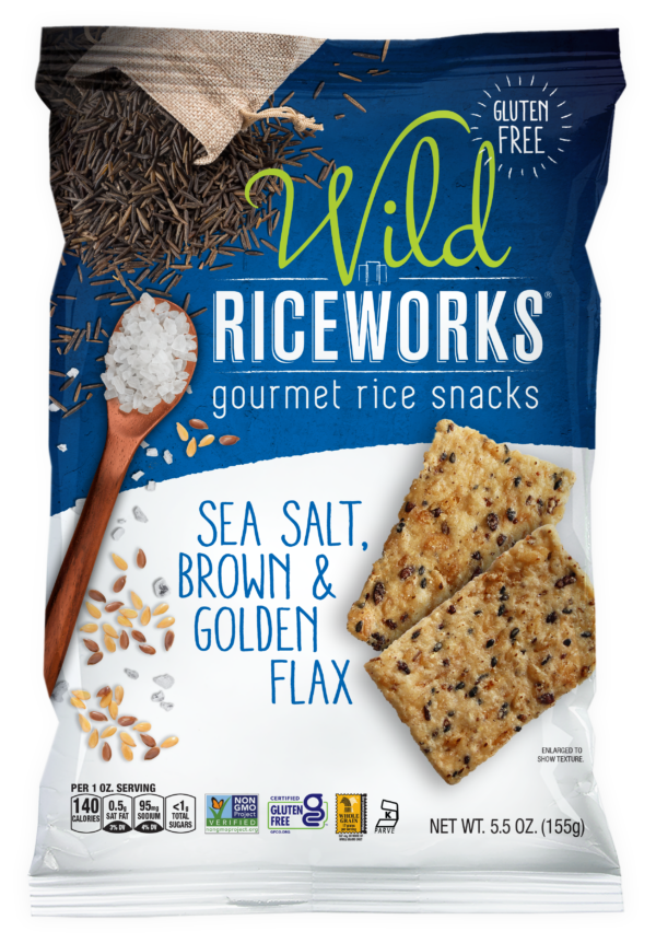 5.5oz Wild Riceworks Sea Salt, Brown & Golden Flax