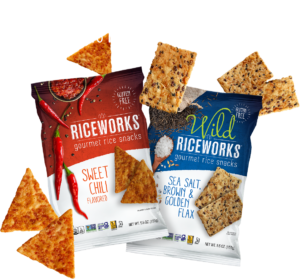 Gluten Free Rice Chips and Omega-3 Bars - Riceworks